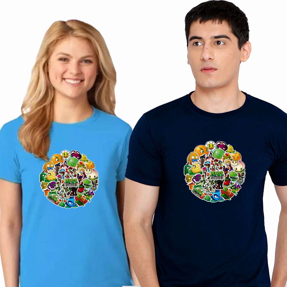 Kaos Unisex Dewasa Plants VS Zombies A2