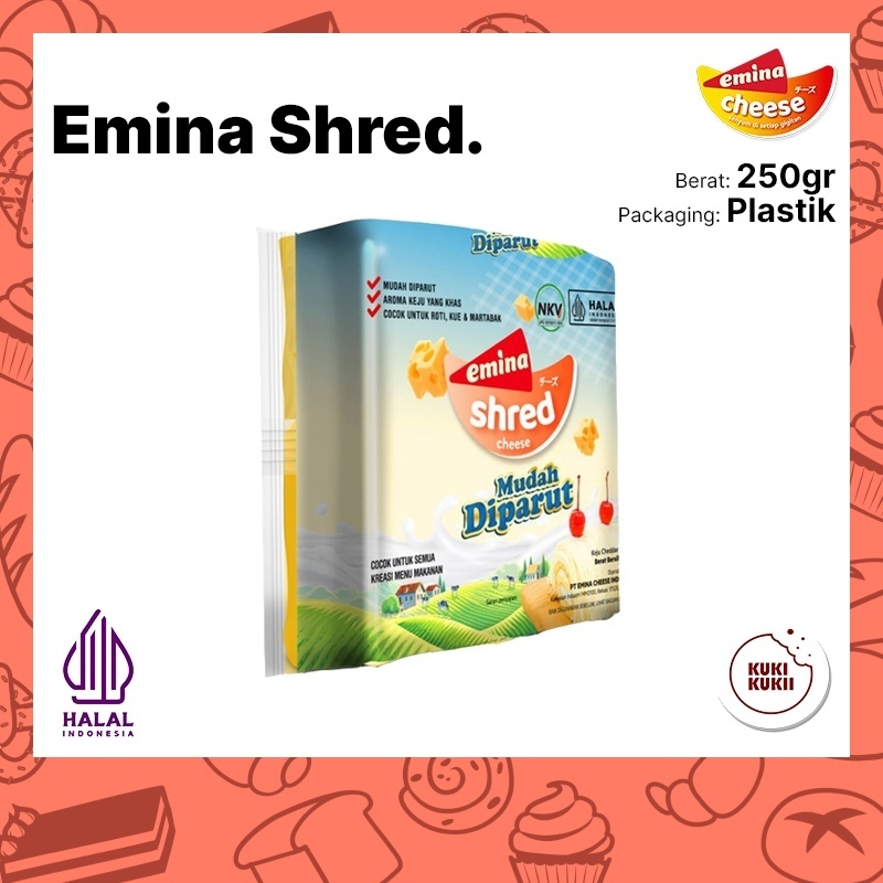 

Keju Emina Shred 250 Gr