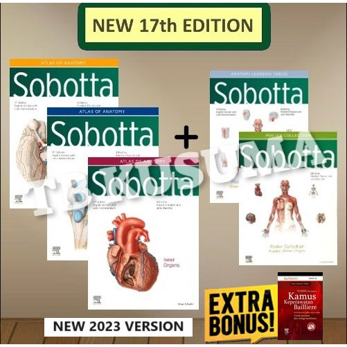 SOBOTTA ENGLISH ATLAS OF ANATOMY 17ED (NEW EDITION) / SOBOTTA INGGRIS EDISI 17 TERBARU 2023