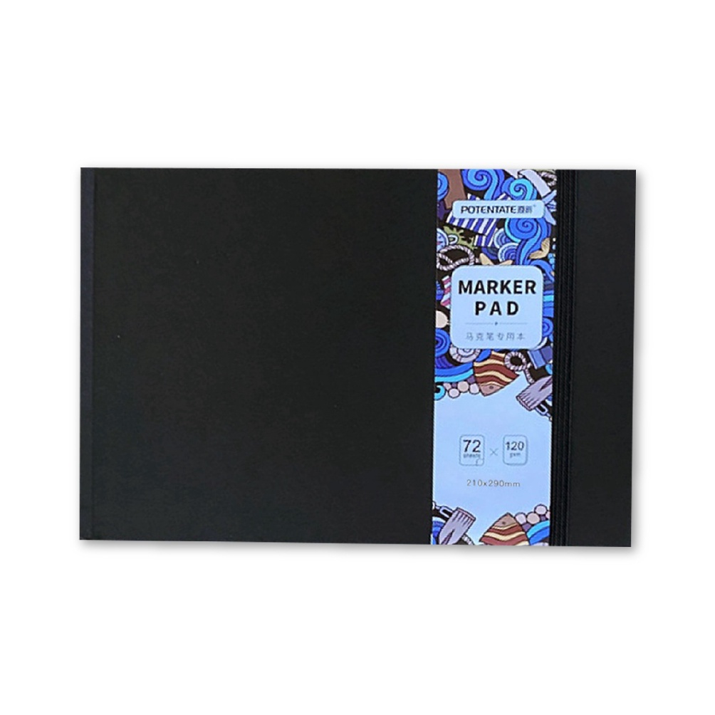 

Potentate Marker Pad A4 Hard Cover Sketchbook KODE G7M9