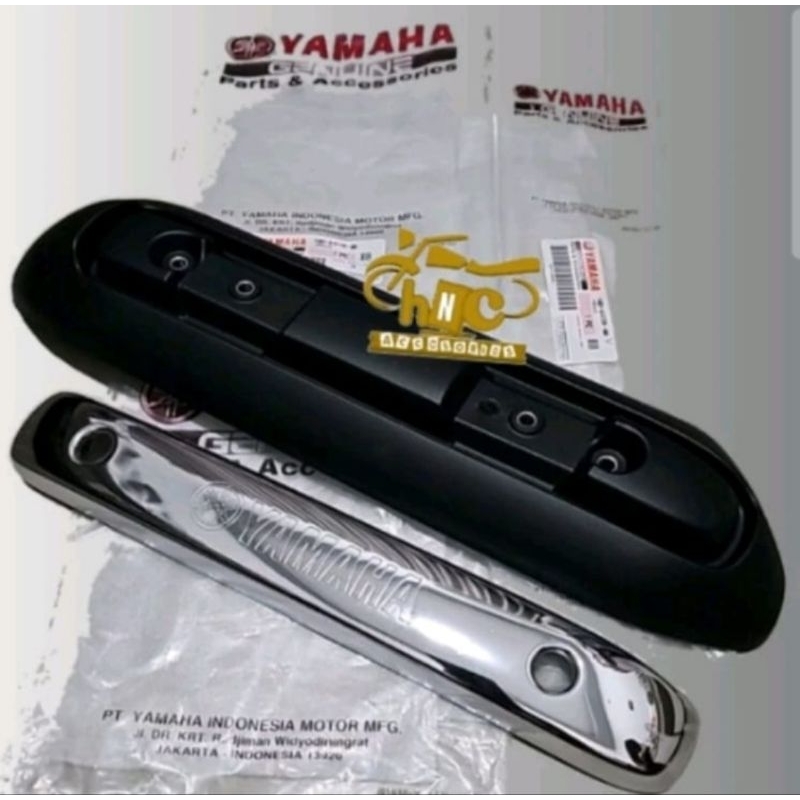 TUTUP COVER KNALPOT DAN PROTECTOR TAMENG KNALPOT MIO SMILE MIO SOUL CHROME ORIGINAL YAMAHA YGP