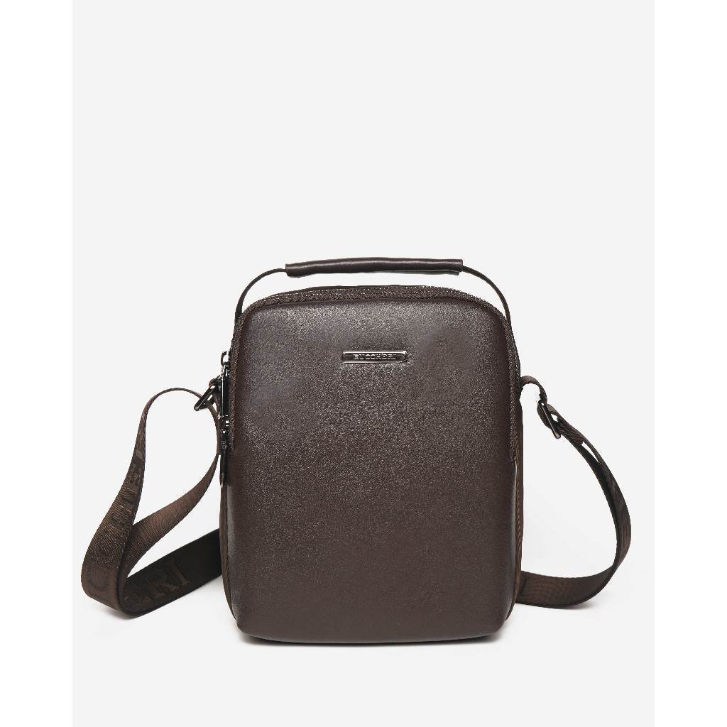 BUCCHERI Tas Selempang Pria Kulit Nicon Black - BB4011