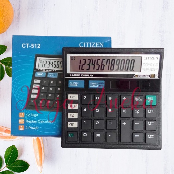 

KODE L53T Kalkulator Calculator Citizen CT512 12Digit CT 512 12 Digit