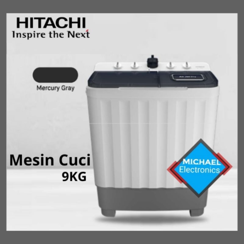 Mesin cuci 2 tabung 8 kg Hitachi
