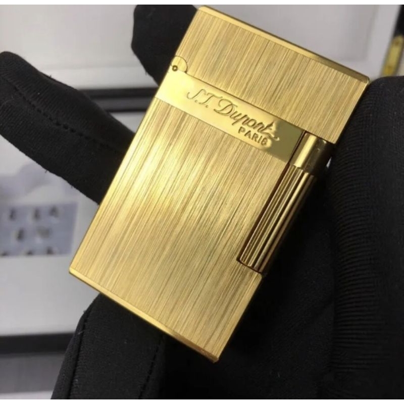 KOREK API ST DUPONT PARIS GOLD BRUSHED LIGHTER