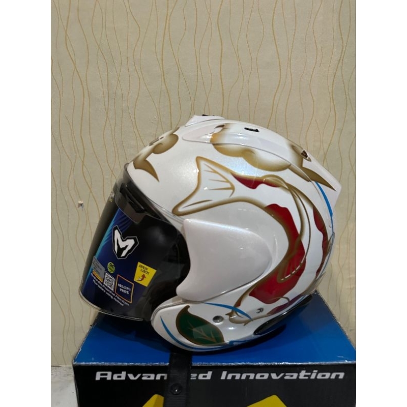 HELM MHR RAM3 KOI GLASS WHITE