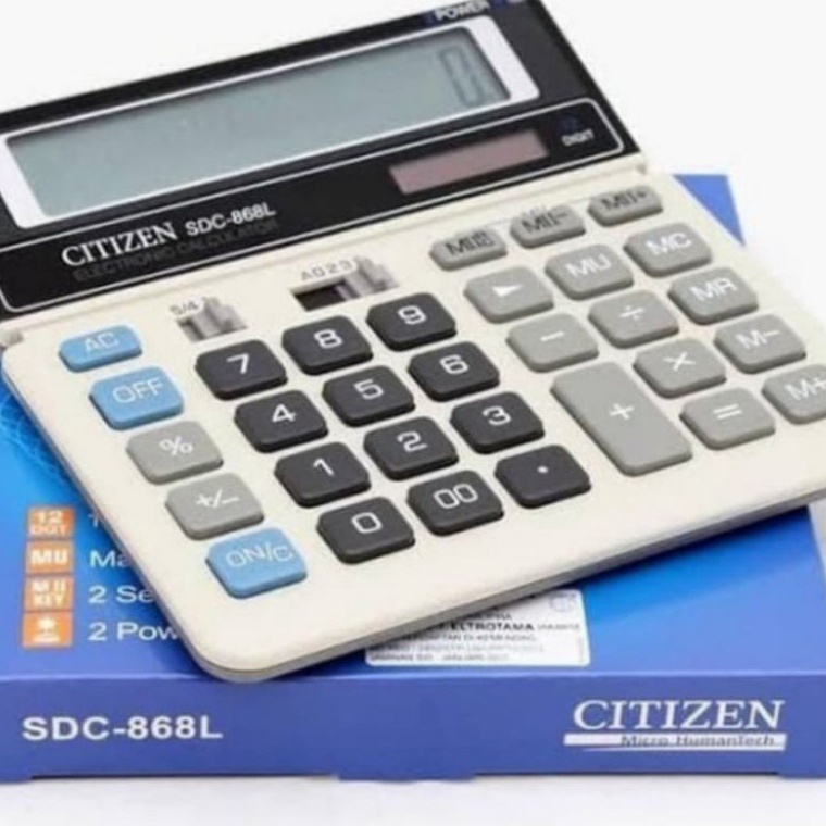 

KODE Y85P KalkulatorCalculator 12 digit Citizen SDC868L
