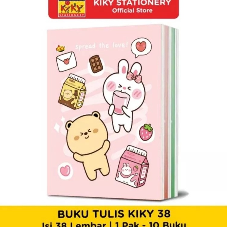 

KODE V34L BUKU TULIS KIKY 38 WARNA DAN POLOS PAK 1 PCS