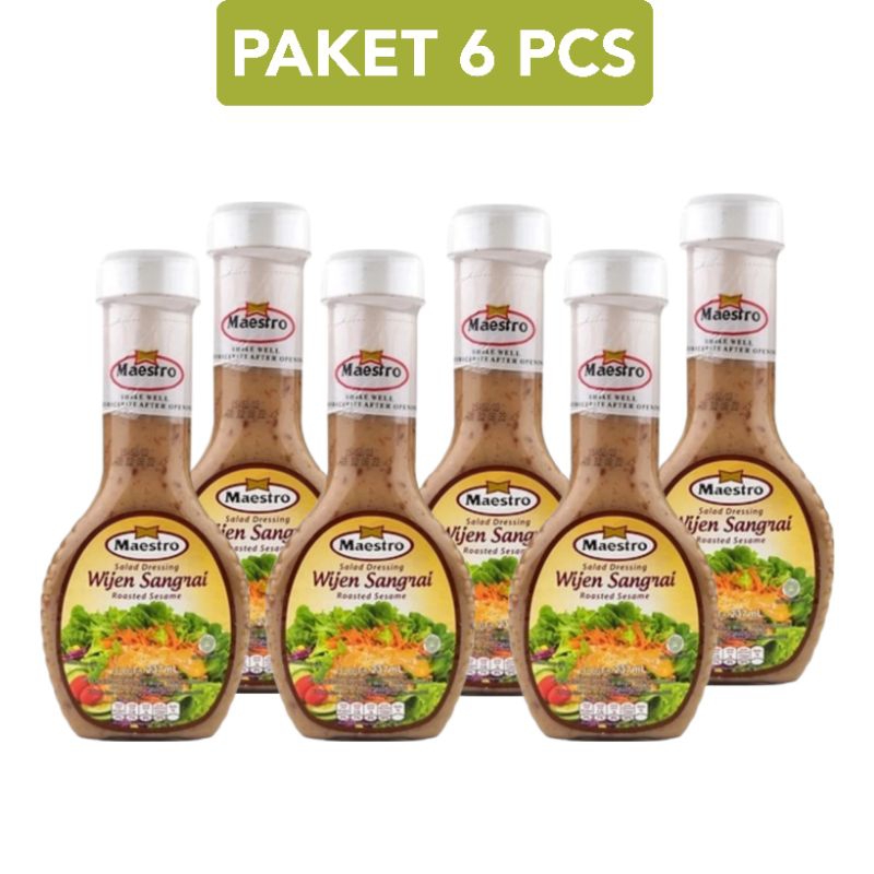 

Maestro Salad Dressing Wijen Sangrai 237 ml x 6