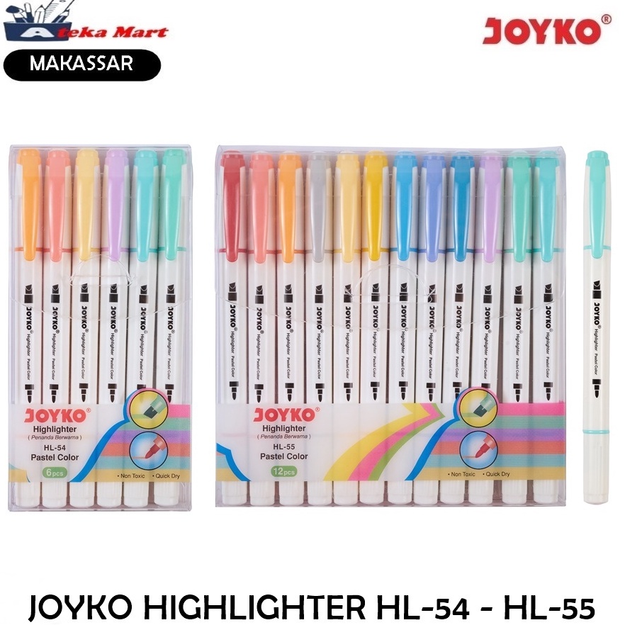 

KODE Q52G SET JOYKO HIGHLIGHTER HL54 HL55 PENANDA TEXT