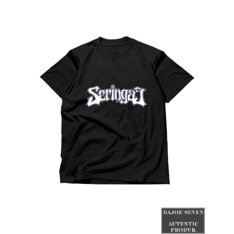 KAOS BAND METAL SERINGAI FONT LOGO SERINGAI T-SHIRT Premium Combed 24s