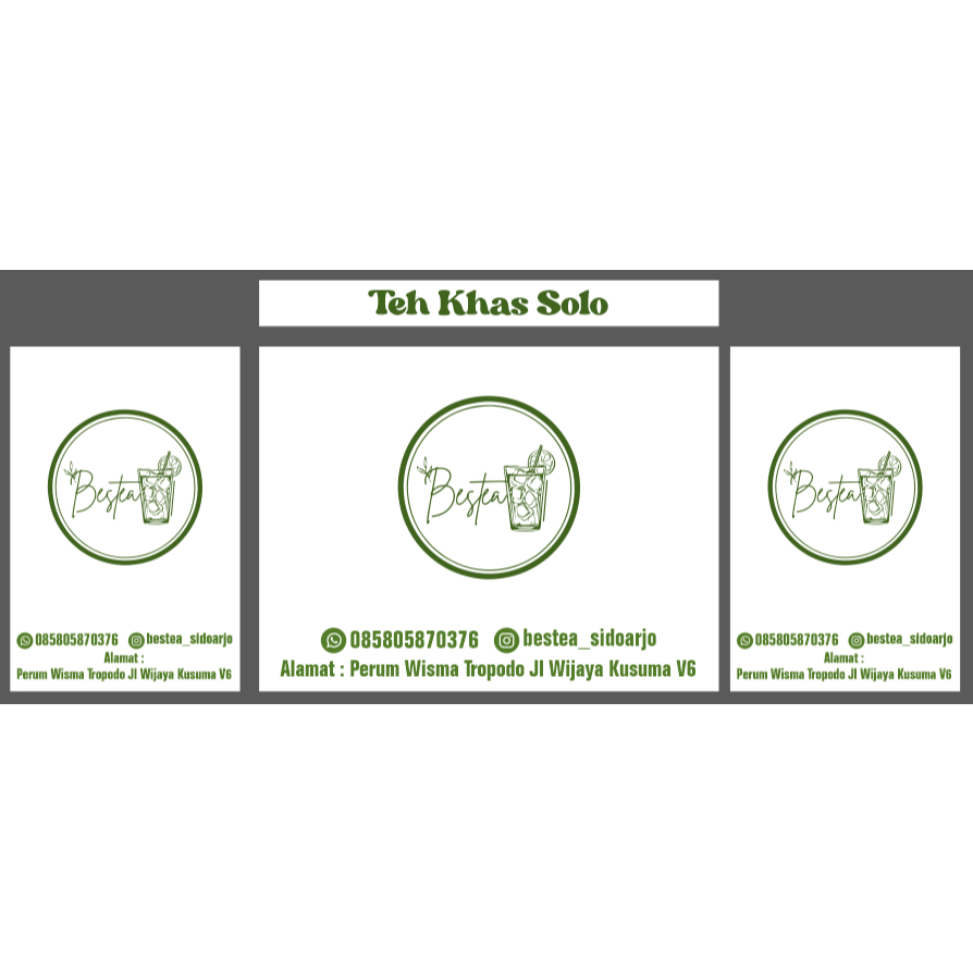 custom desain rombong/boot es teh solo