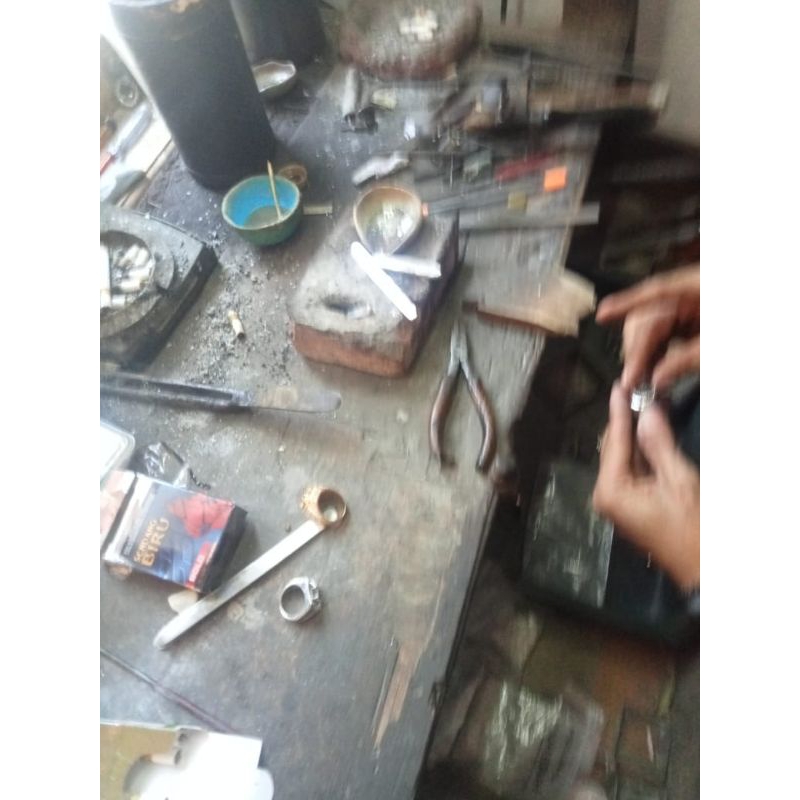 cincin perak handmade 8 pcs