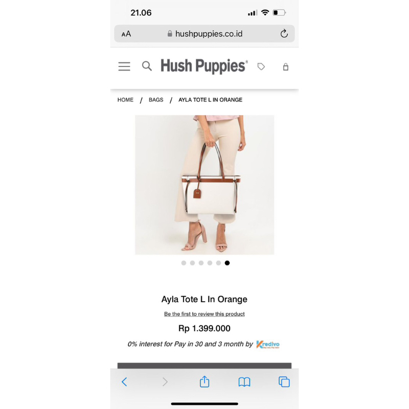 Hush Puppies Bag New