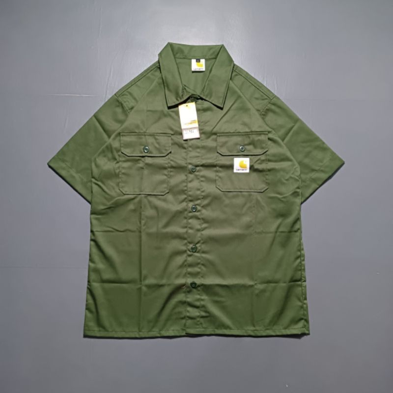Workshirt Kemeja Pendek Carhart vntage Full Tag
