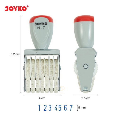 

Number Stamp Stempel Angka Nomor Joyko N-7 7 Digits (1 Pcs)