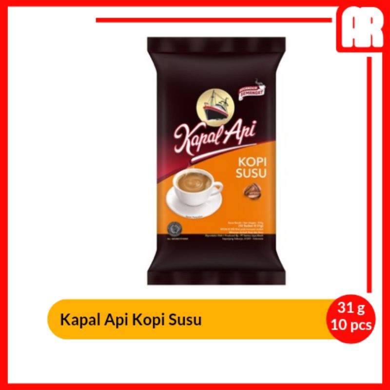 

Kapal Api Kopi Instan Susu 10 x 31g | AR Ostore