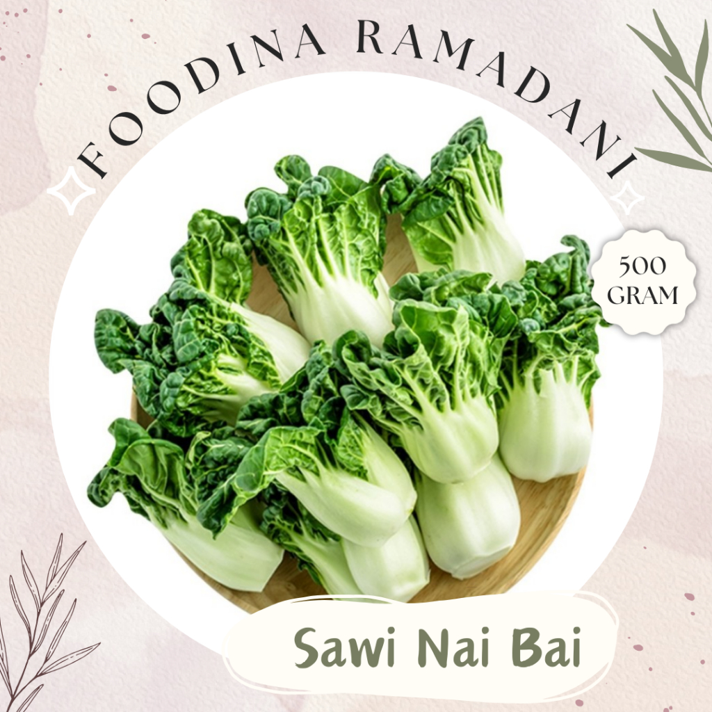 

SAWI NAI BAI Import - White Baby Pakcoy Bok Choy Fresh [ Berat 500gr ] Harga Per 0,5 Kg