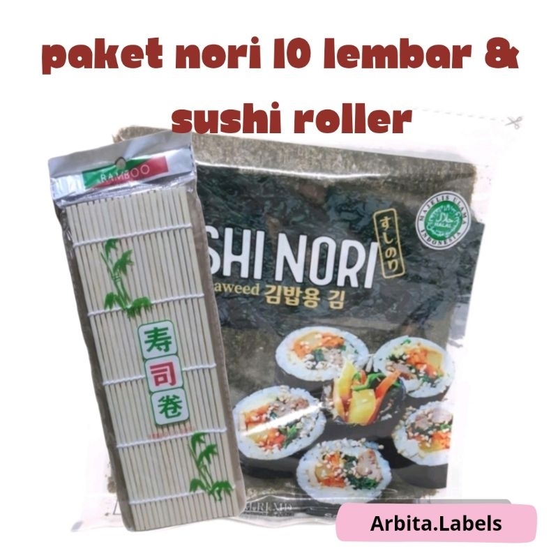 

PAKET SUSHI NORI 10 LEMBAR DAN SUSHI ROLL SUSHIMATE IDE BEKAL