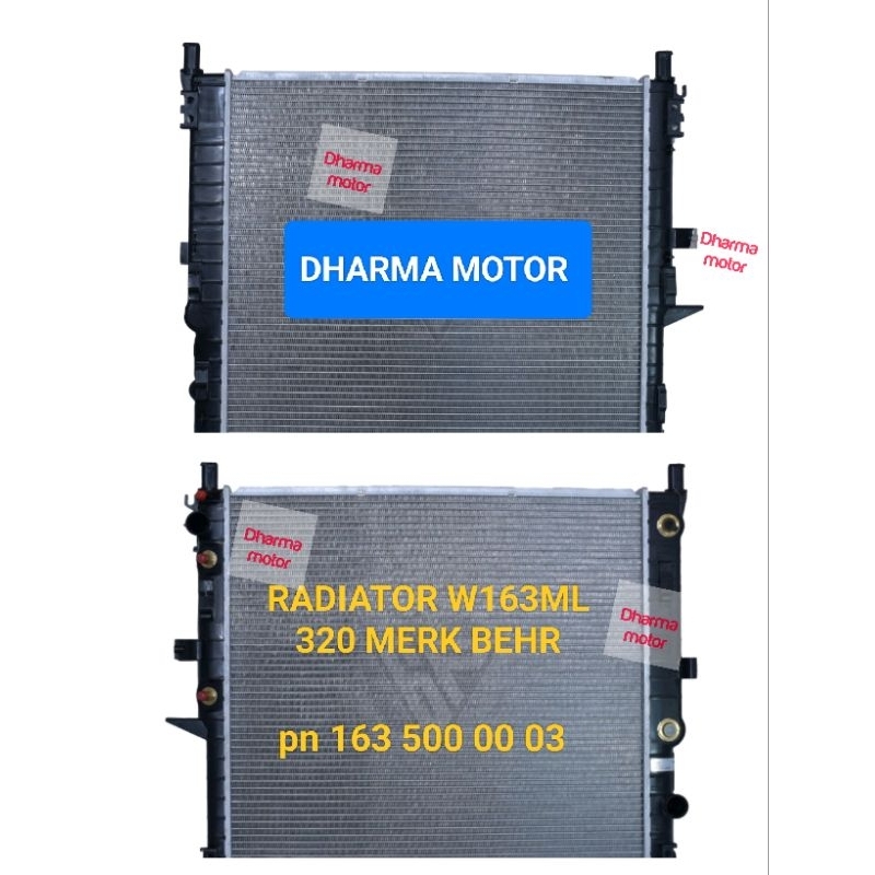 RADIATOR ML 320 W163 MERK BEHR PN 163 500 00 03 MERCEDES BENZ