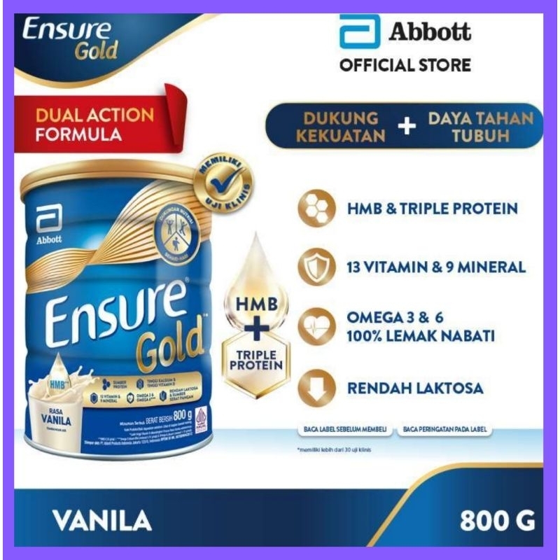 

ENSURE GOLD VANILA 850 GR