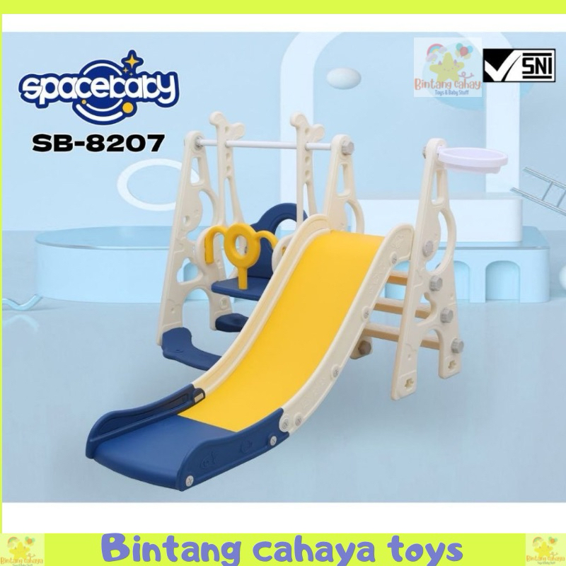 Mainan anak Perosotan + ayunan Spacebaby SB 8203 prosotan playground
