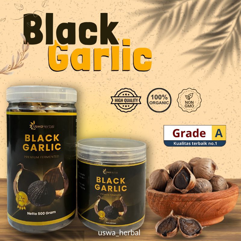 

Black Garlic Bawang Hitam Tunggal | Obat Herbal | Bawang Lanang Alami 250gr 500gr