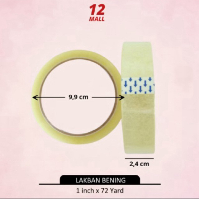 

latban 9 cm 72 yard paket isi 6
