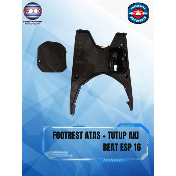 Pijakan Kaki Beat Street ESP 2016 2017 2018 2019 | footrest atas + tutup aki WIN | bordes dek injaka