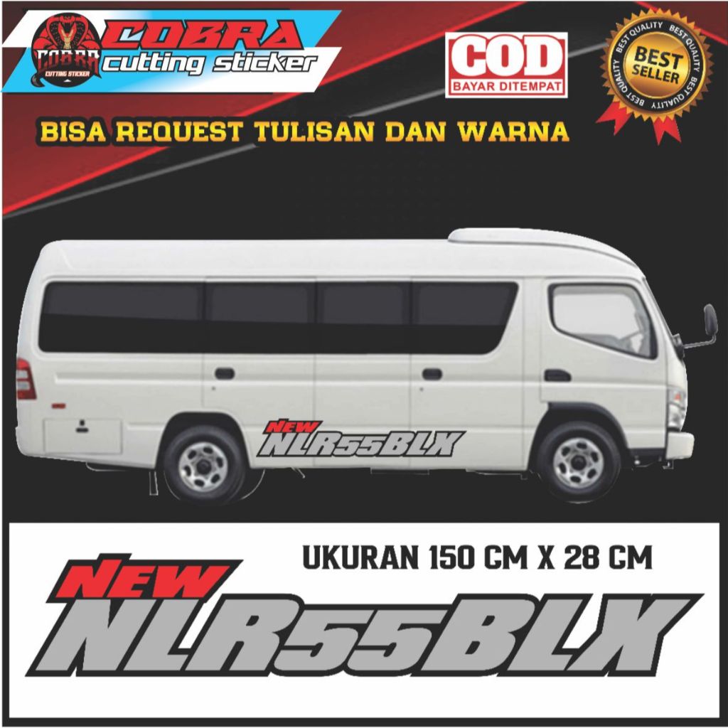 Sticker ELF GIGA LONG Sticker NLR 55 BLK TERBARU