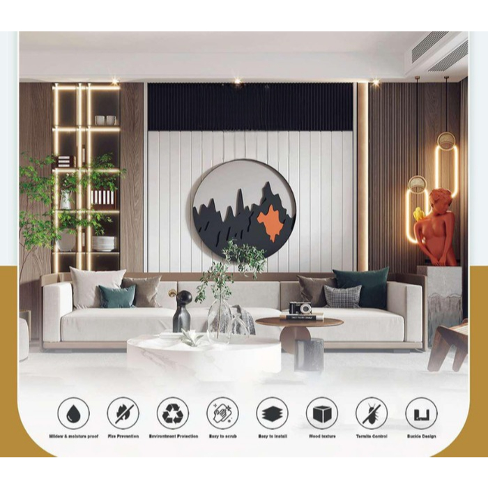 TERMURAH Wallpanel WPC 3m | Wall panel Dinding Motif Panel Wood Panel 24MM | PENGIRIMAN LUAR JAKARTA