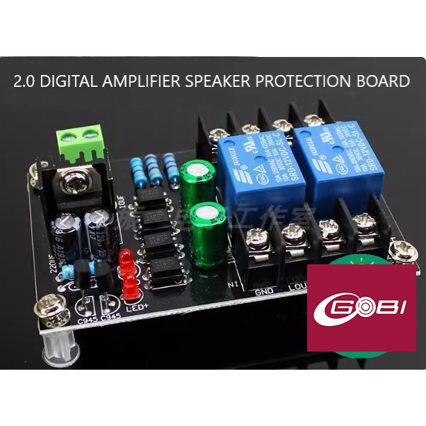 Digital Amplifier Board Class D 2.0 Speaker Protection (2038)