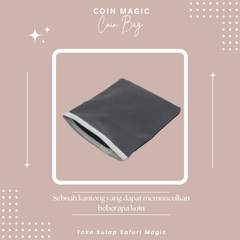 Alat Sulap Coin Bag - Appearing Coin - Sulap Koin - Sulap Kantong Koin - Trik Koin - Toko Sulap