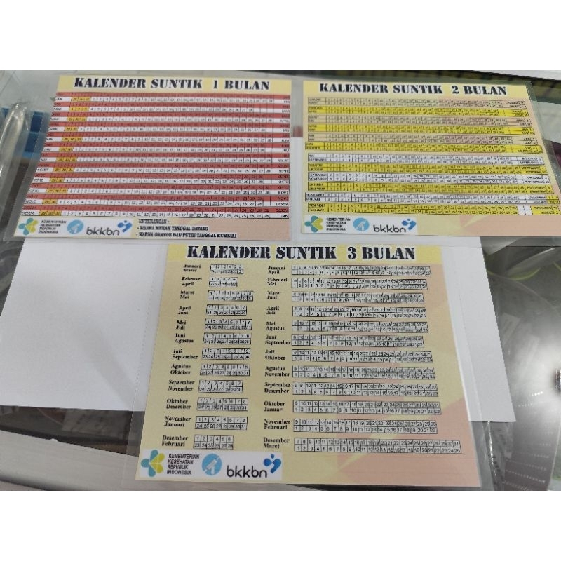 

Kalender Suntik 1, 2, 3 Bulan