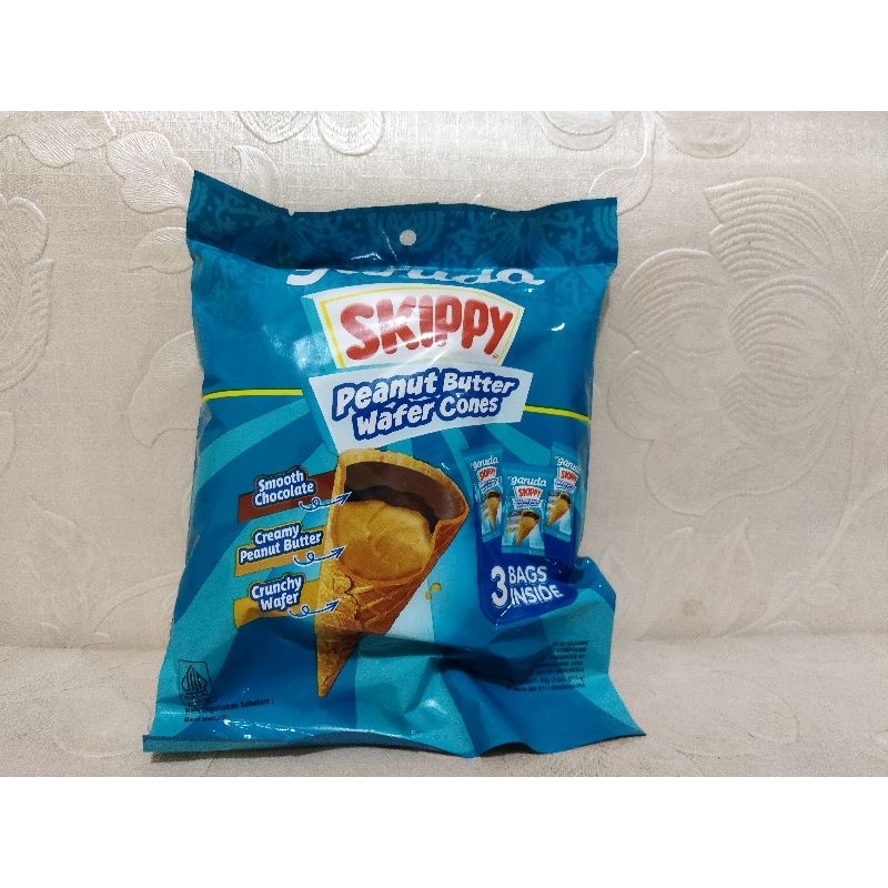 

GARUDA SKIPPY PEANUT BUTTER WAFER CONES / SKIPPY GARUDA PEANUT BUTTER WAFER CONES / GARUDA SKIPPY / SKIPPY GARUDA