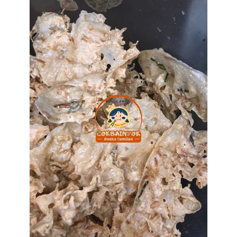 

Peyek cokbainyok udang rebon kemasan 1kg