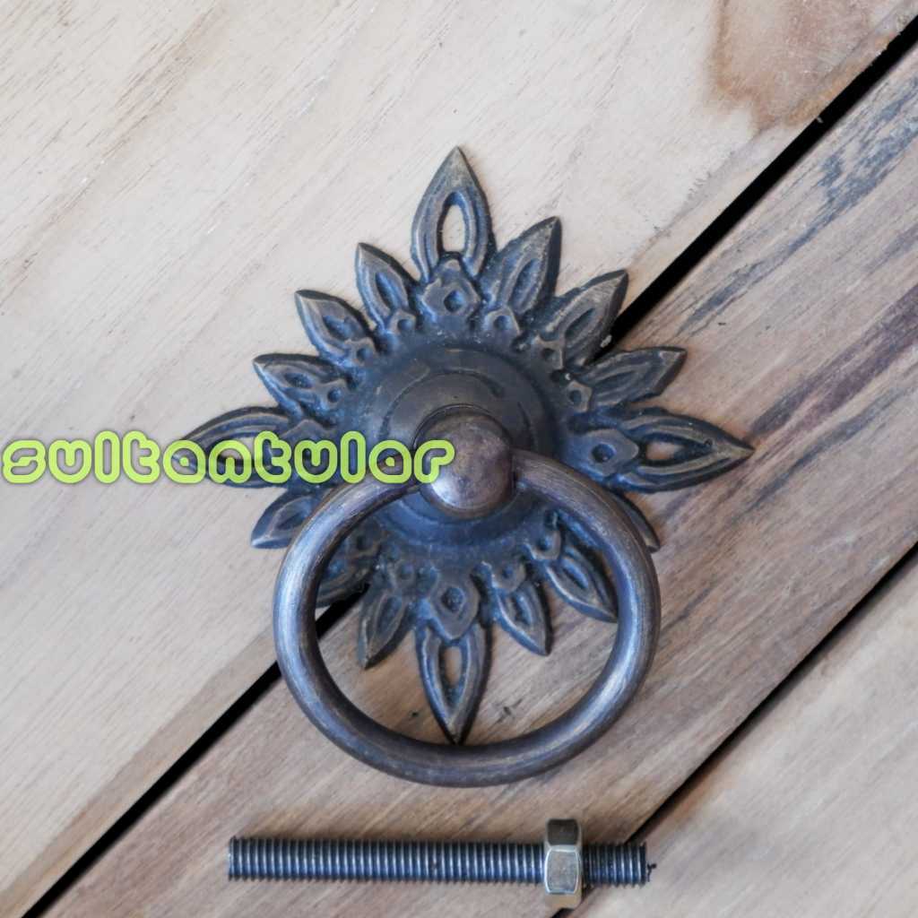 Tarikan laci kuningan antik tarikan pintu lemari