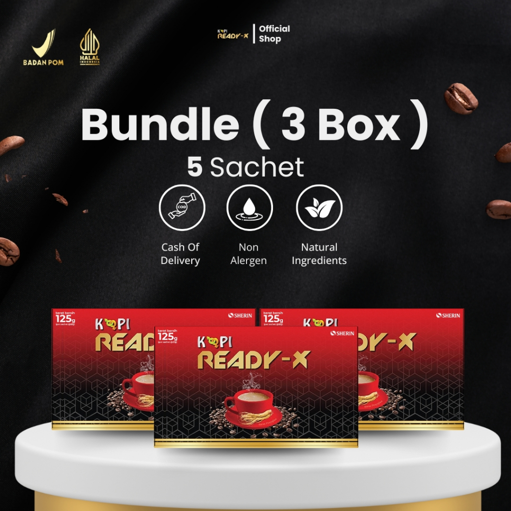 

Kopi Ready X | Paket 3 Box | 10 Sachet