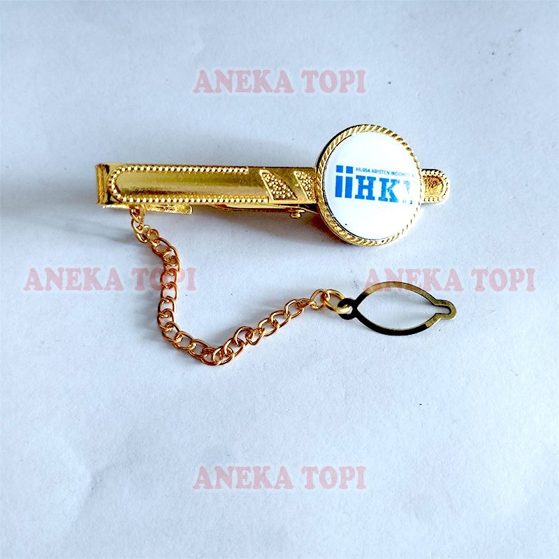 Jepit Dasi HKI Baru Jepit Dasi Logo Huria Kristen Indonesia Tie Clasp - Aneka Topi