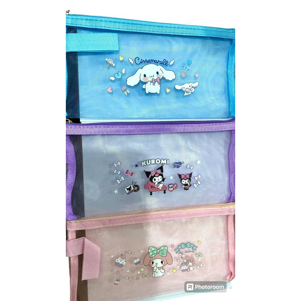 

LH TAS PENSIL KARTUN LUCU KOREA KARAKTER ZIPPER DOCUMENT BAG + / MAP FILE JARING / POUCH KOREA
