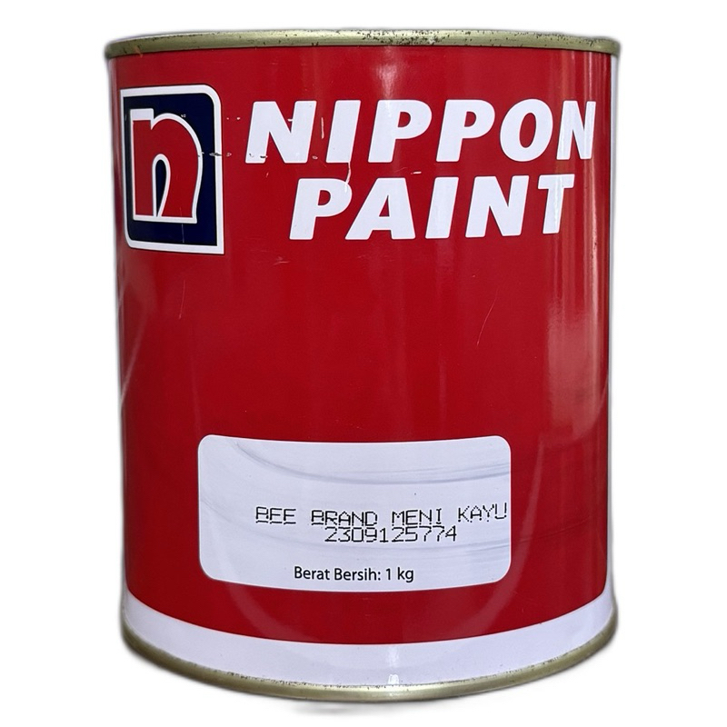 BEE BRAND MENI KAYU 1 KG NIPPON PAINT/CAT DASAR PORI-PORI KAYU SEBELUM PENGECATAN AKHIR