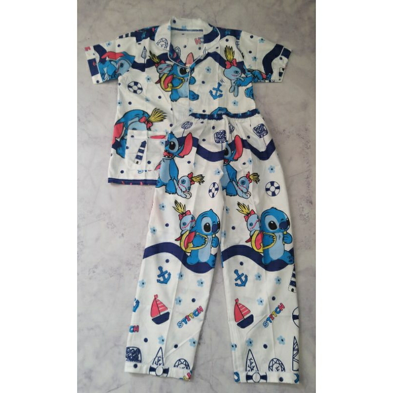 babydoll kerah motif stich