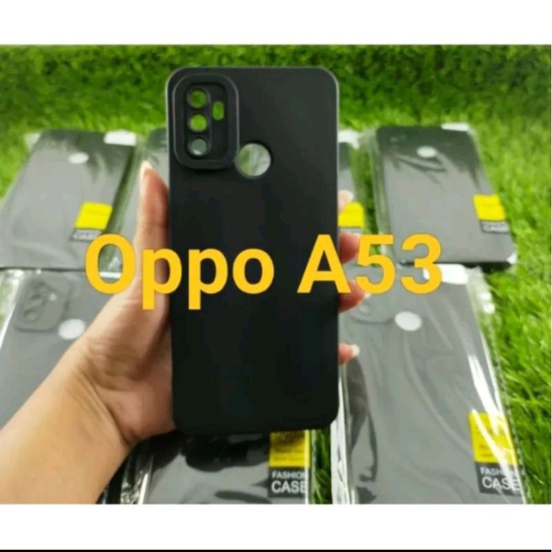 slikon full black OPPO A53 2020/OPPO A33 2020 softcase macaron pro camera