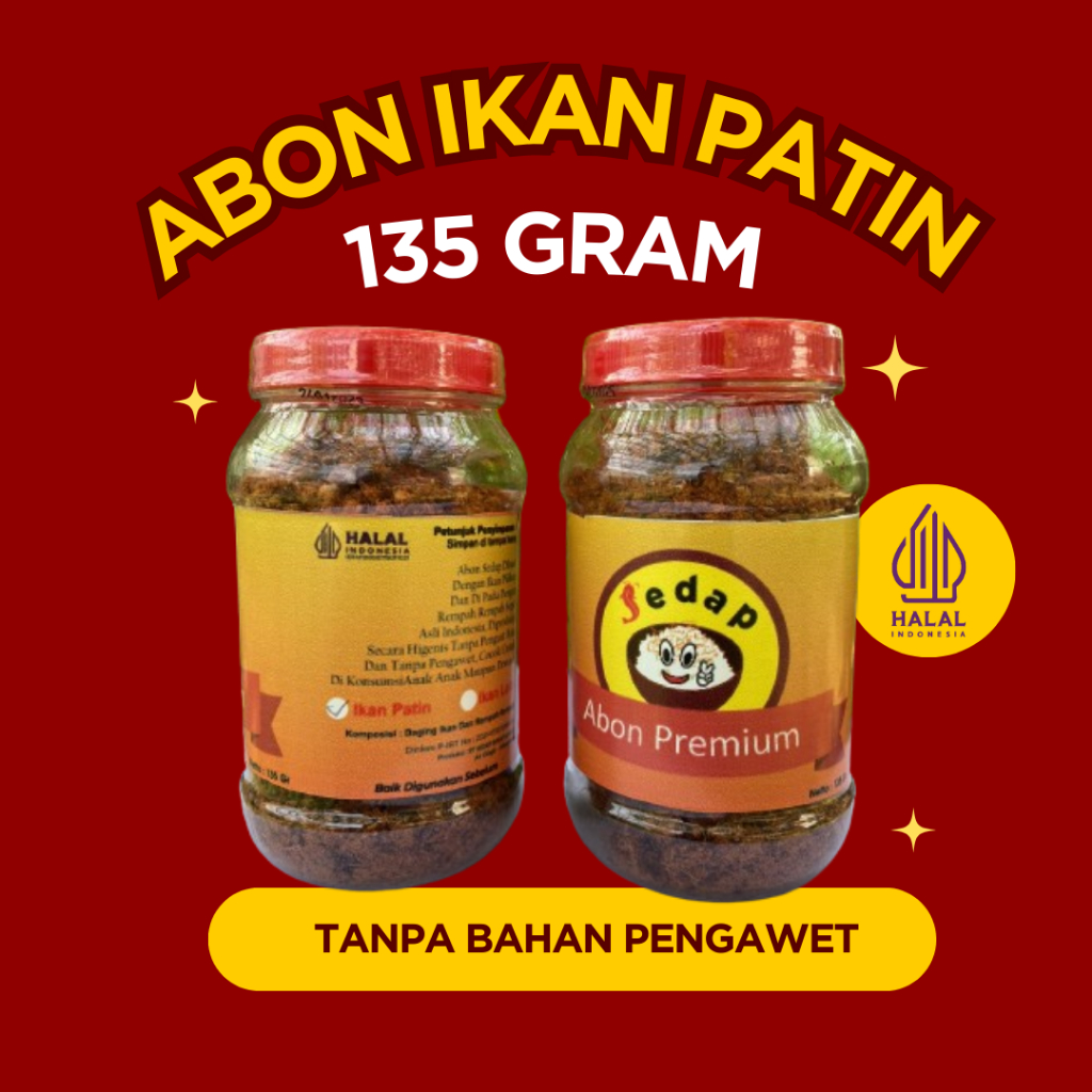 

ABON IKAN PATIN sedap 135 GRAM