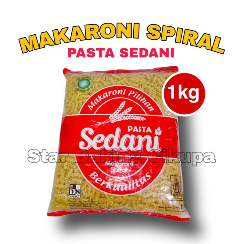 

SEDANI MAKARONI SPIRAL 1KG Sedani Pasta Makaroni