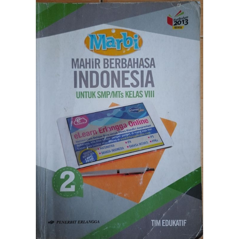 

Mari berbahasa Indonesia penerbit erlangga kelas 8 / 2 smp