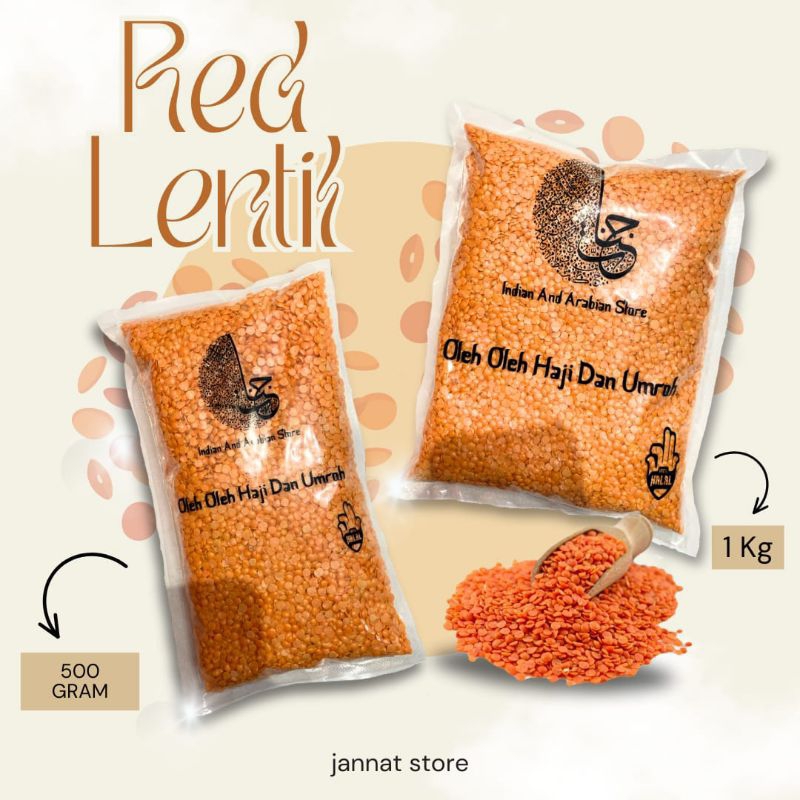 

Kacang Masoor Dal Lal Masoor Red Lentil 1kg