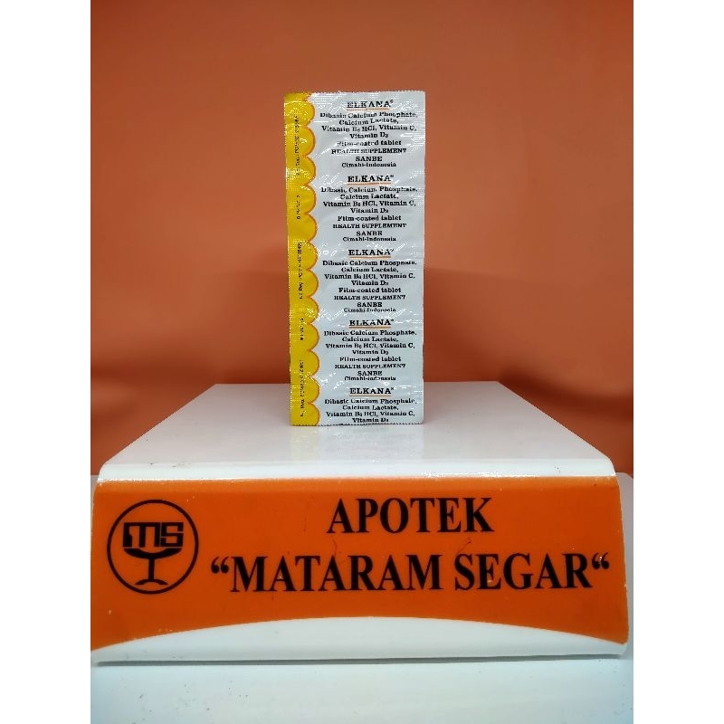 ELKANA TABLET STRIP 10 TABLET VITAMIN DAN KALSIUM