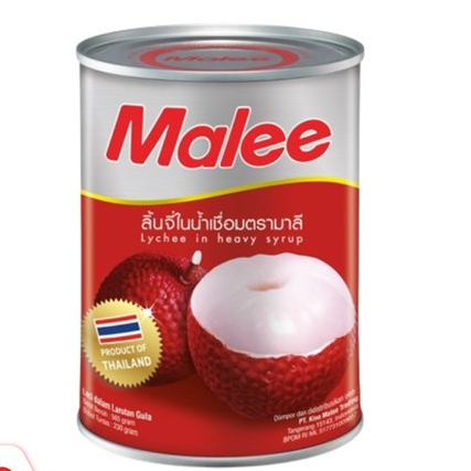 

malee canned fruit lychee 565gr