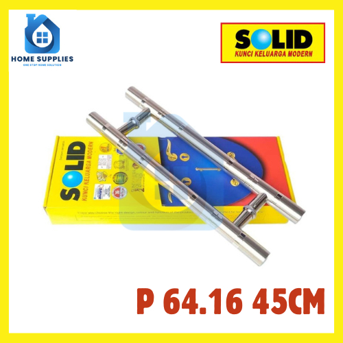 Gagang Pintu Pull Handle Stainless 45cm - Solid P 64.16